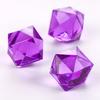 Purple Acrylic Faceted Cube Decorative Gems