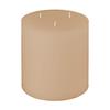 6x6 Shell Off White 3 Wick Pillar Candle