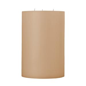 6x9 Shell Off White 3 Wick Pillar Candle