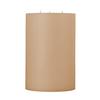 6x9 Shell Off White 3 Wick Pillar Candle