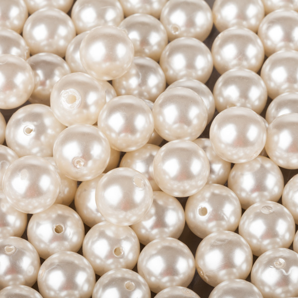 Cream Faux Pearls - 20 mm Fake Pearls