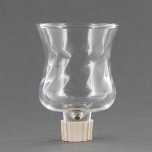 Votive Converter - Clear Optic Glass With Peg