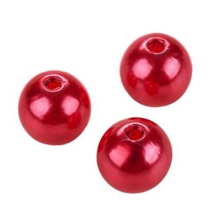 Red Faux Pearls - 10 mm Fake Pearls
