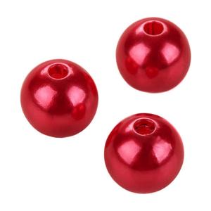 Red Faux Pearls - 12 mm Fake Pearls