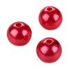 Red Faux Pearls - 14 mm Fake Pearls