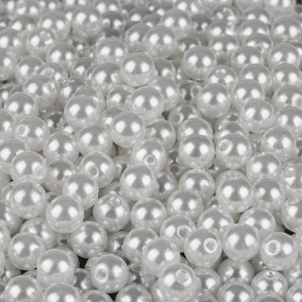 White Faux Pearls - 16 mm Fake Pearls