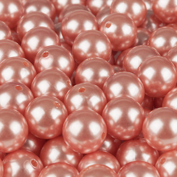 Pink Faux Pearls - 20 mm Fake Pearls