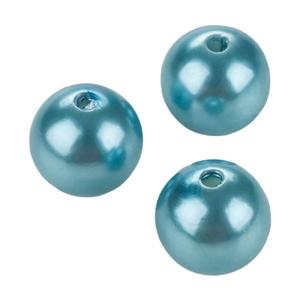 Light Blue Faux Pearls - 14 mm Fake Pearls