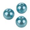 Light Blue Faux Pearls - 14 mm Fake Pearls