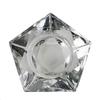 Glass Diamond Shaped Tealight Holder - Hexagon