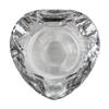 Glass Diamond Shaped Tealight Holder - Heart