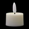 Flickering Battery Operated Black Wick Tea Light Candle - Warm White