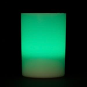 Flickering Teal Battery Votive Cup