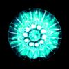 Teal Submersible Diamond LED Light