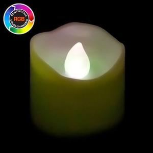 Battery Operated LED Votive Candle - RGB Flame