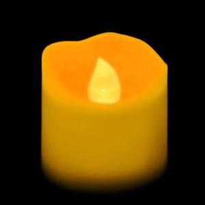 Flickering Battery Votive Candle - Amber
