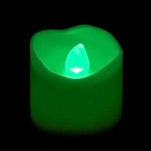Flickering Battery Votive Candle - Green