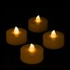 Flicker Battery Operated Mega Tea Light Candle - Amber