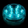 2 Pack Remote Controlled 10 LED Multi-Color Submersible LED Light