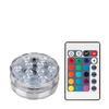 2 Pack Remote Controlled 10 LED Multi-Color Submersible LED Light