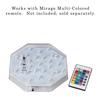 Remote Controlled Multi-Color 6 Inch Octagon LED Light Base