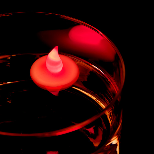 Flickering Red Floating LED Light