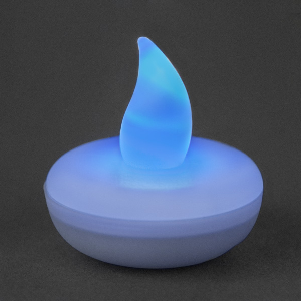 Flickering Blue Floating LED Light