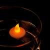 Flickering Orange Floating LED Light