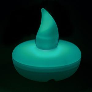 Flickering Teal Floating LED Light