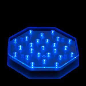 6 Inch Octagon Blue Light Base