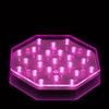 6 Inch Octagon Pink Light Base