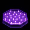 6 Inch Octagon Purple Light Base