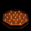 6 Inch Octagon Orange Light Base