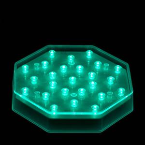 6 Inch Octagon Teal Light Base