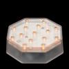 4 Inch Octagon Amber Light Base