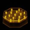 4 Inch Octagon Amber Light Base