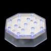 4 Inch Octagon Blue Light Base