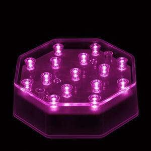 4 Inch Octagon Pink Light Base