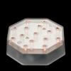 4 Inch Octagon Orange Light Base