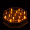 4 Inch Octagon Orange Light Base