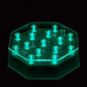 4 Inch Octagon Teal Light Base