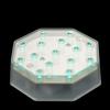 4 Inch Octagon Teal Light Base