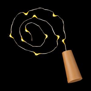 10 Micro LED Amber Cork Light