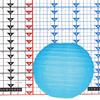 8 Inch Light Blue Paper Lantern