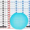 8 Inch Dark Turquoise Paper Lantern