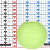 8 Inch Light Green Paper Lantern