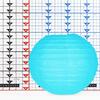 10 Inch Turquoise Paper Lantern