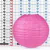 12 Inch Fuchsia Paper Lantern