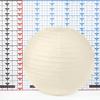14 Inch Cream Paper Lantern