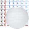16 Inch White Paper Lantern